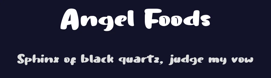 Angel Foods by Muhamad Yusron  Billah — Display Font — thumbnail 2