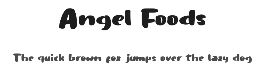 Angel Foods by Muhamad Yusron Billah — Display Font