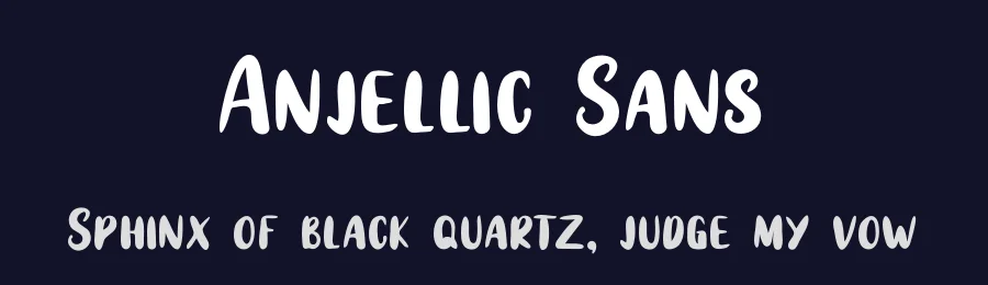 Anjellic Sans by Bluestudio — Script Font — thumbnail 2