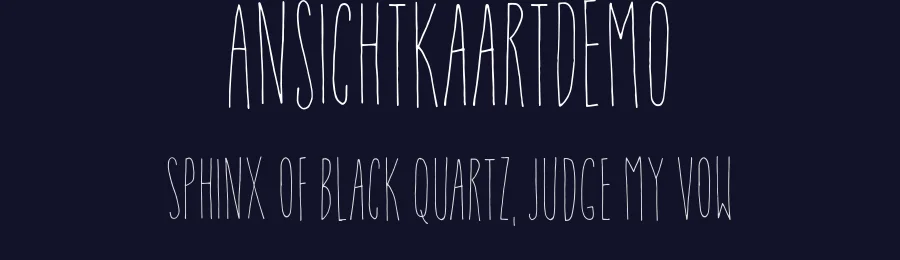 AnsichtkaartDEMO by Jakob Fischer / pizzadude.dk — Script Font — thumbnail 2