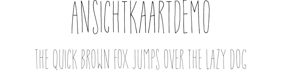 AnsichtkaartDEMO by Jakob Fischer / pizzadude.dk — Script Font