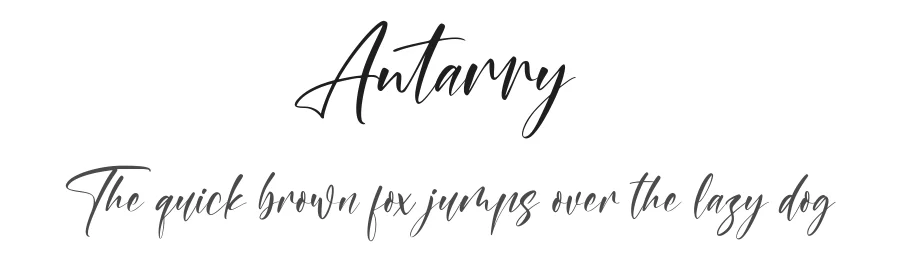 Antarry by Muhammad Farhan Sholeh Ramadhika — Script Font