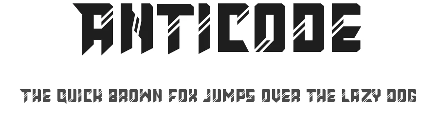 Anticode by RoninDesign โ Sans Font