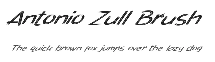 Antonio Zull Brush by Joko Triwijayanto — Sans Font