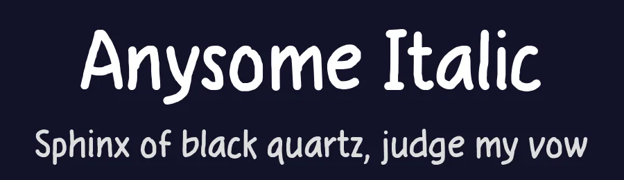 Anysome Italic by Situjuh Nazara — Script Font — thumbnail 2