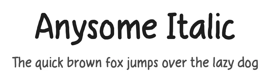 Anysome Italic by Situjuh Nazara โ Script Font
