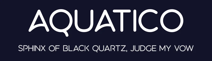 Aquatico by Andrew Herndon — Sans Font — thumbnail 2