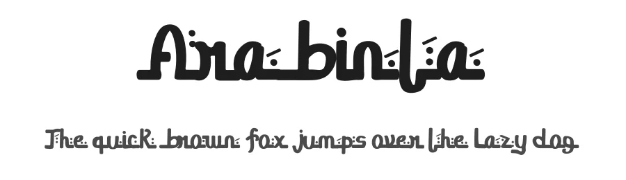 Arabinta by Yumnacreative — Display Font