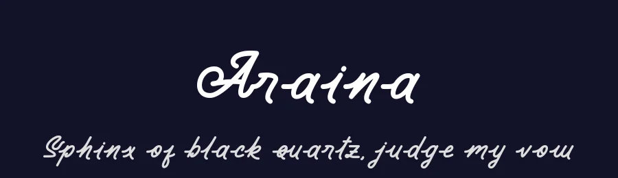 Araina by Fadli Ramadhan Iskandar — Sans Font — thumbnail 2