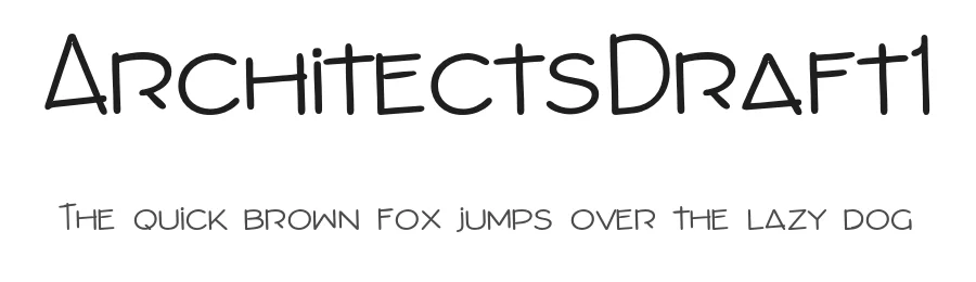 ArchitectsDraft1 by Michael Hassler — Display Font