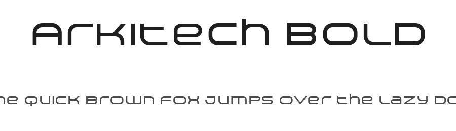Arkitech Bold by Ivan Filipov β Display Font