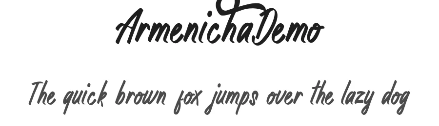 ArmenichaDemo by Krisna Teja — Sans Font