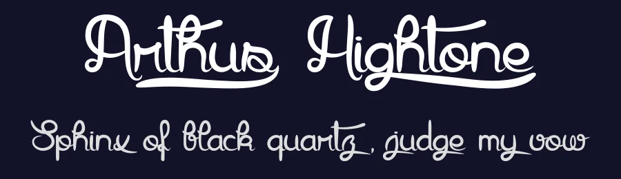 Arthus1 Hig6htone by dcoxy Medina Gregory — Display Font — thumbnail 2