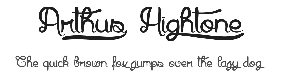 Arthus1 Hig6htone by dcoxy Medina Gregory โ Display Font