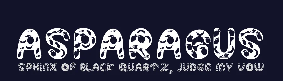 ASPARAGUS by Giwidodo — Display Font — thumbnail 2