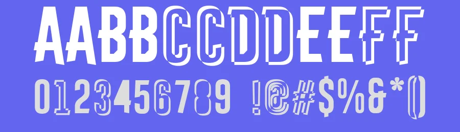 Astakhov First Two Stripes F by Dmitry Astakhov 2017. Russia, Penza. — Display Font — thumbnail 3