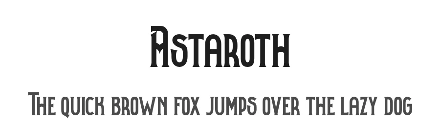 Astaroth by Typotopia โ Display Font
