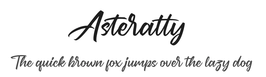 Asteratty by Muhammad Farhan Sholeh Ramadhika — Display Font