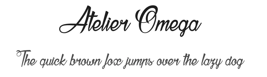 Atelier Omega by dcoxy Medina Gregory — Script Font