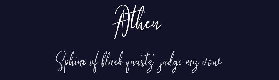 Athen by Maulana Creative — Script Font — thumbnail 2