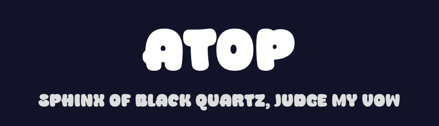 Atop by Situjuh Nazara — Display Font — thumbnail 2