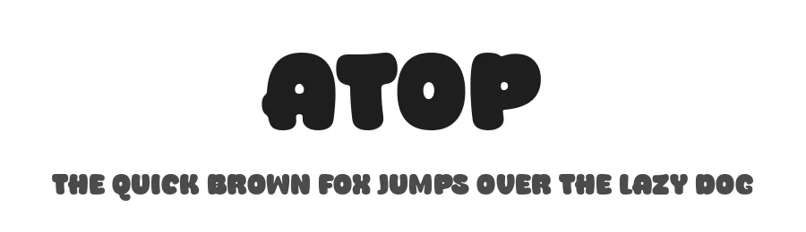 Atop by Situjuh Nazara — Display Font