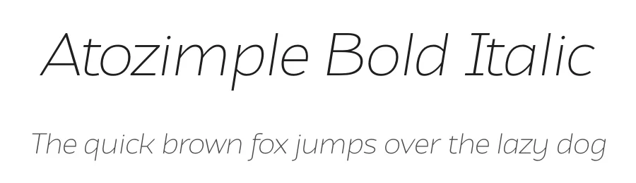 Atozimple Bold Italic by Situjuh Nazara — Display Font