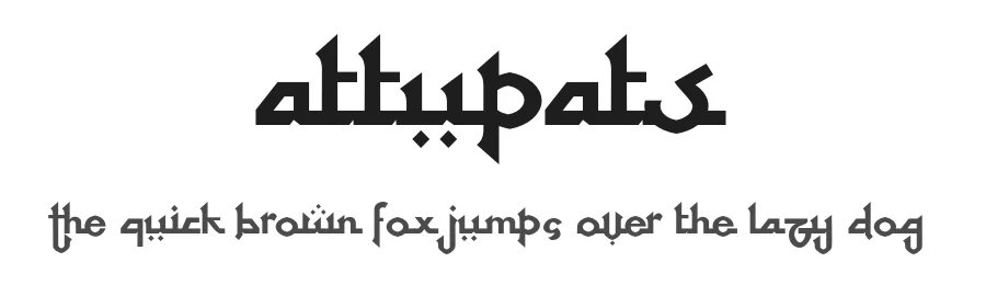 attupats by joko setiono β Display Font