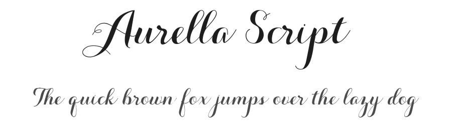 Aurella Script by Fontdation β Script Font
