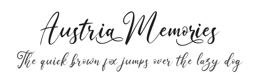 Austria Memories by Sarwo Edhi Prayitno — Script Font
