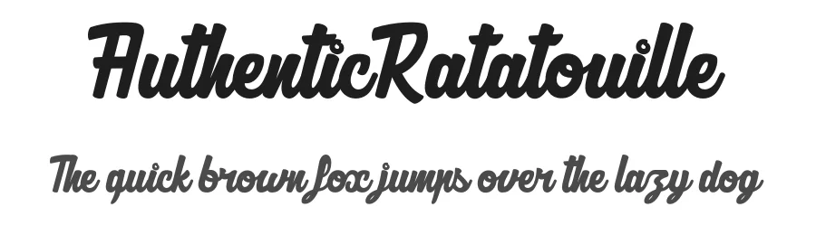 AuthenticRatatouille by dcoxy Medina Gregory — Display Font