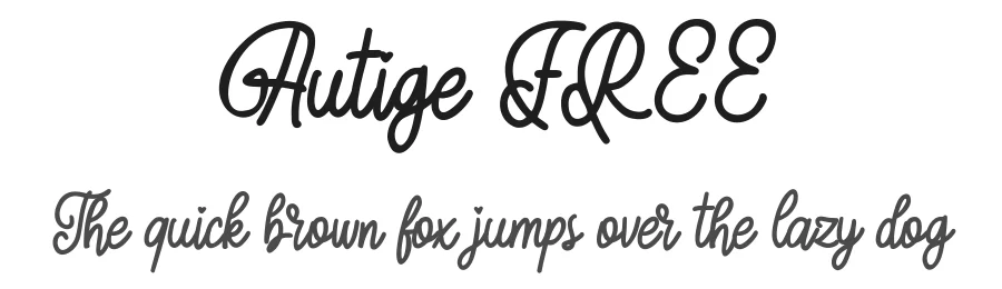 Autige FREE by Fannan Studio — Sans Font