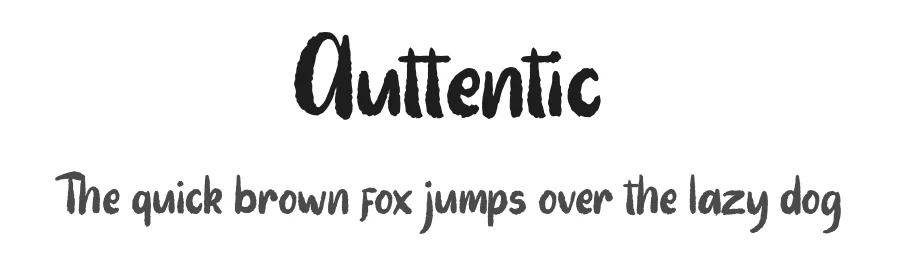 Auttentic by Good Java Studio — Display Font
