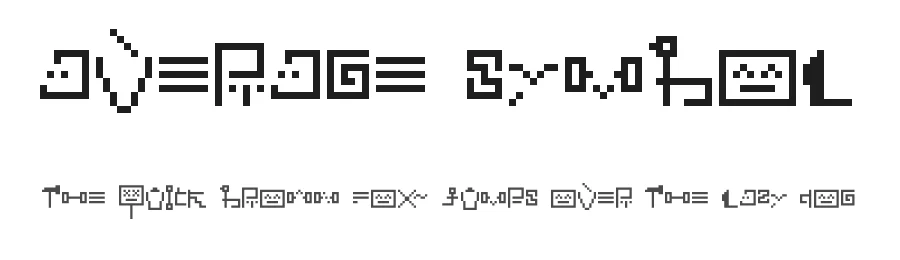 Average symbol by memesbruh03 — Display Font