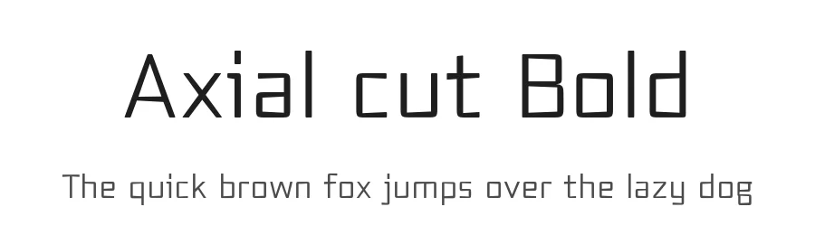 Axial cut Bold by Fernando Haro — Sans Font