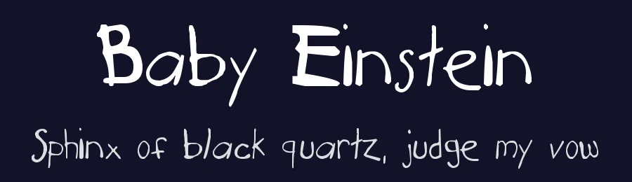 Baby Einstein by Kimberly Geswein — Display Font — thumbnail 2