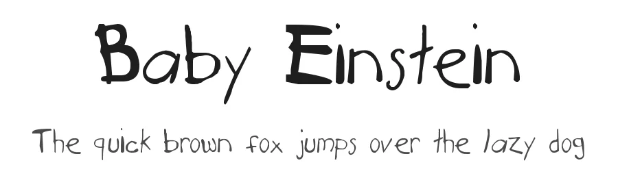 Baby Einstein by Kimberly Geswein — Display Font