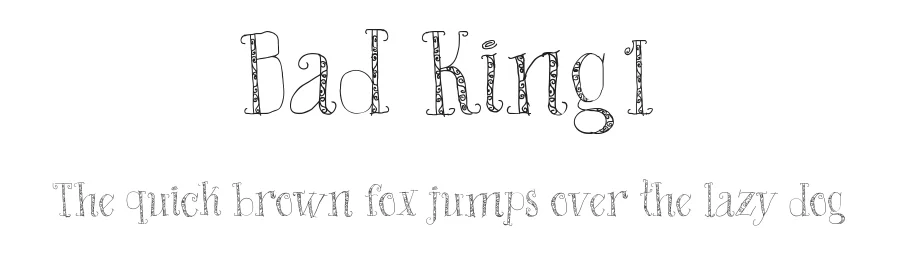 Bad King1 by galdinocartum@gmail.com — Display Font