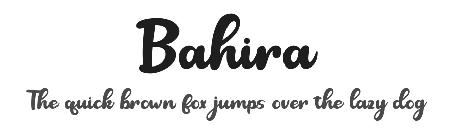 Bahira by Skiiller studio โ Script Font