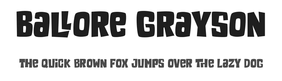 Ballore Grayson by M Arif Dwi Prasetyo & Eko Nurcahyo — Display Font