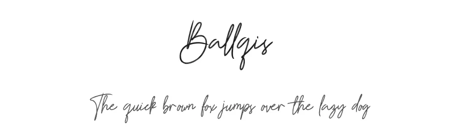 Ballqis by Iqbal Pauji — Sans Font