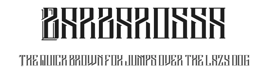 Barbarossa by Adhreza โ Display Font