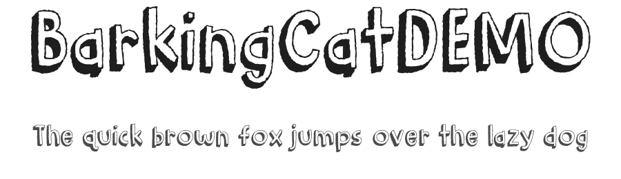 BarkingCatDEMO by Jakob Fischer / pizzadude.dk — Display Font