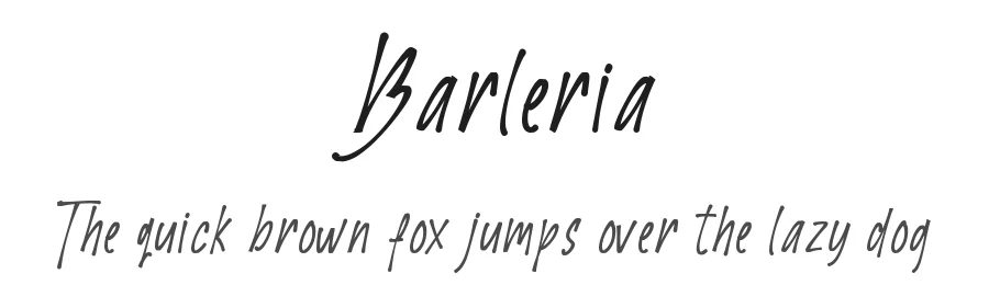 Barleria by ekosamp β Sans Font