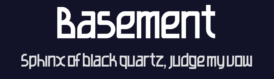 Basement by Armando Nhabanga — Display Font — thumbnail 2