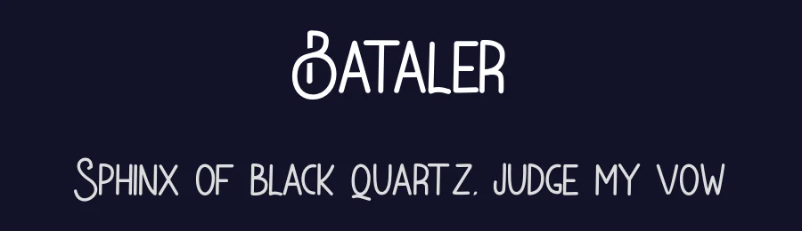 Bataler by Eldertype Studio — Display Font — thumbnail 2