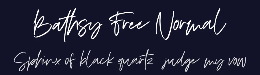 Bathsy Free Normal by Maulana Creative — Sans Font — thumbnail 2