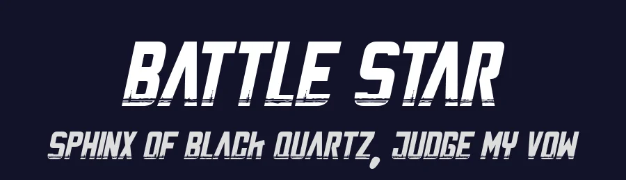 Battle Star by Joseph Dawson — Display Font — thumbnail 2