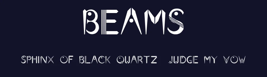 BEAMS by Austin Perri — Display Font — thumbnail 2