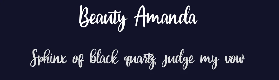 Beauty Amanda by Candacreative — Sans Font — thumbnail 2